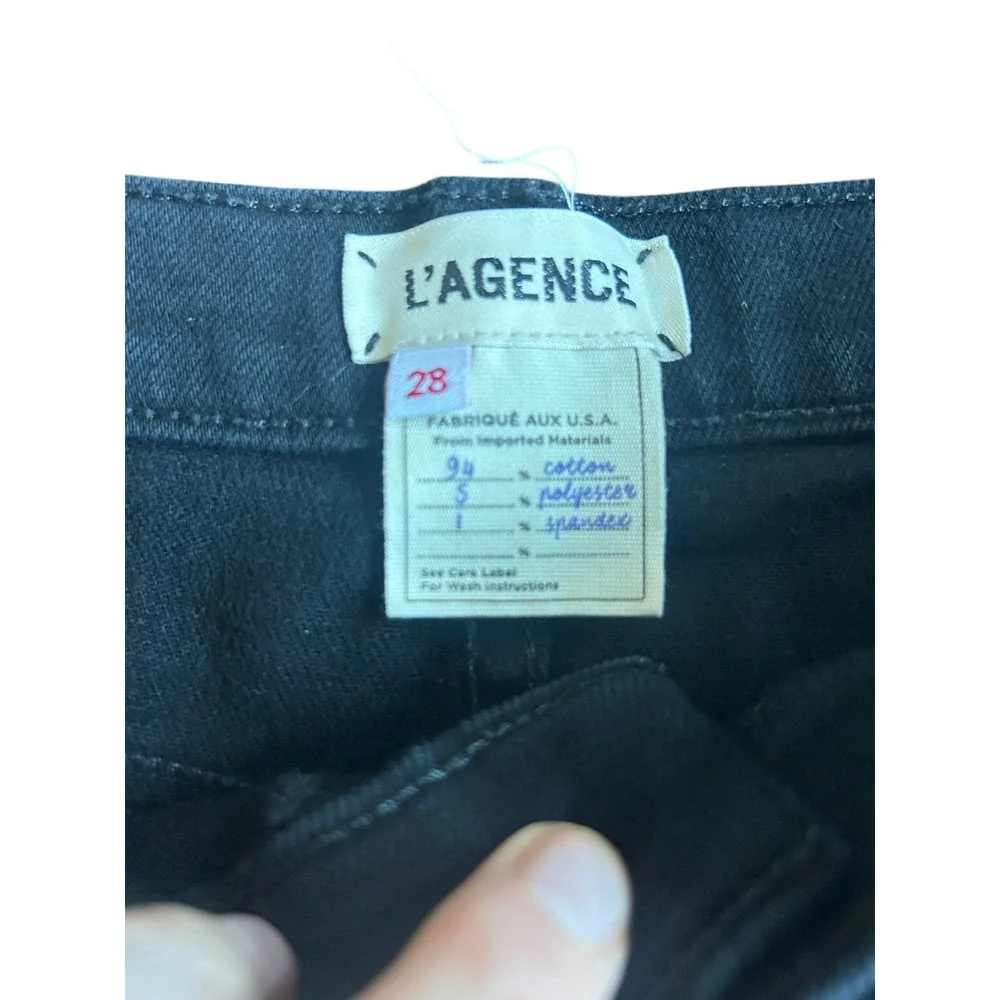 LAGENCE Zoe The Perfect Fit Short Noir Black Frayed Cutoff Shorts Women's 28